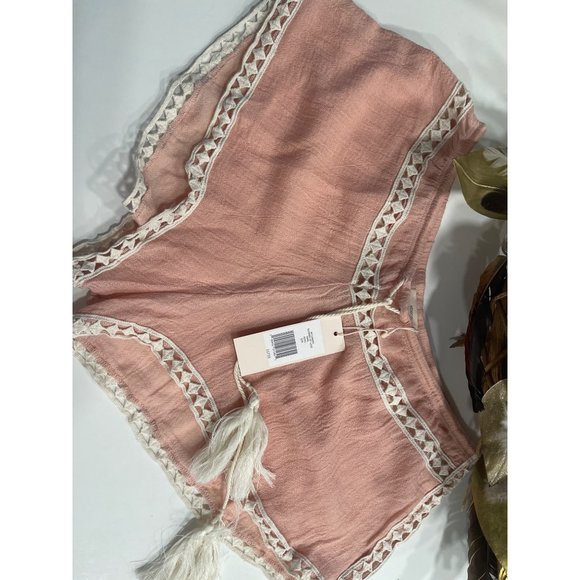 Eberjey Pipa Cotton Embroidered Tassel Shorts Sz S/M - Picture 7 of 8